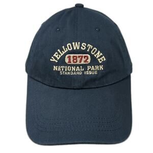 Mountain Baseball Cap Blue One Size Yellowstone National Park 1872 Standard Hat